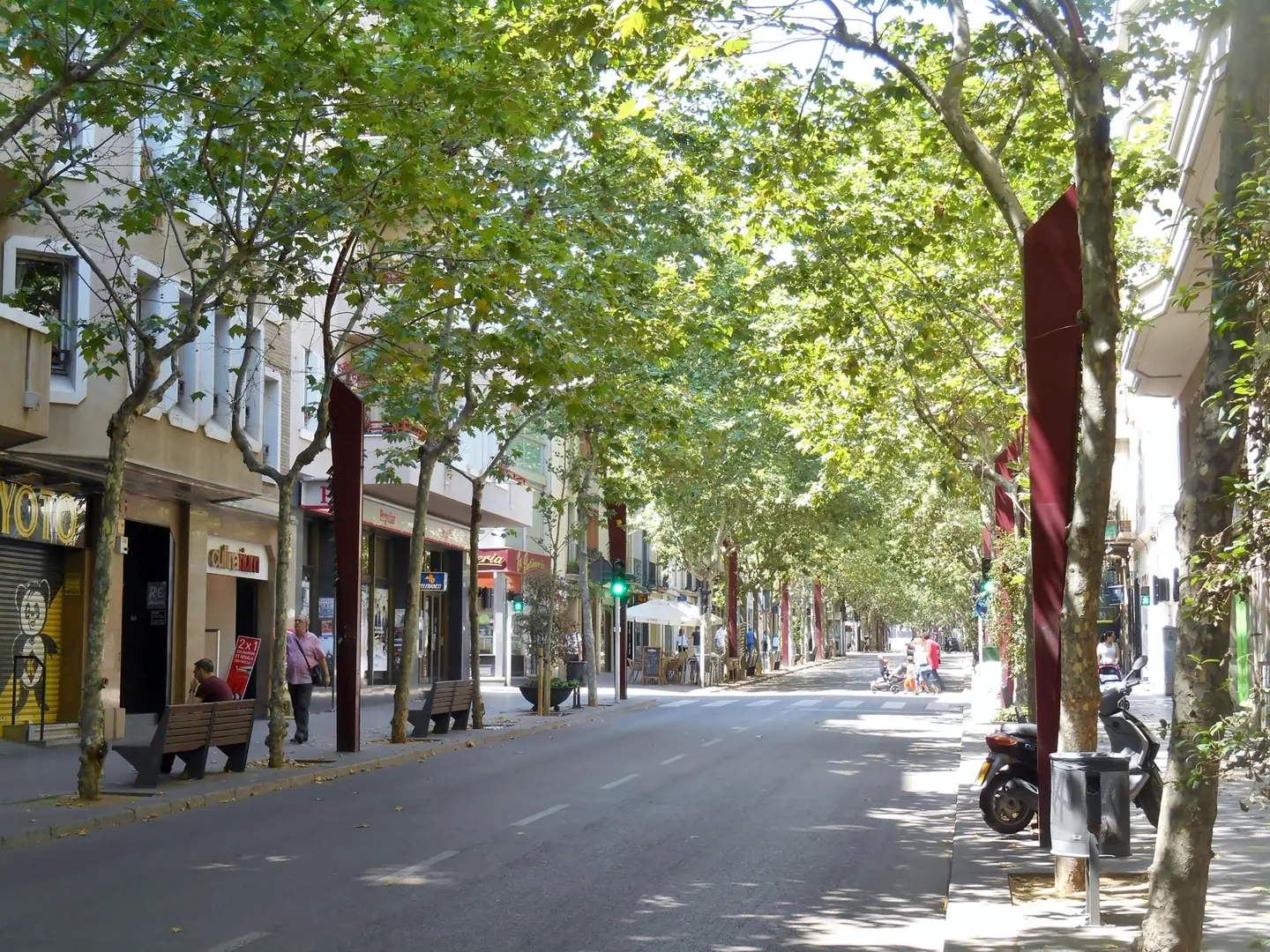 La Rambla de Sabadell, en el barrio del Centre